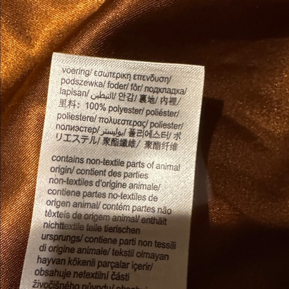 Calvin Klein Warm Brown Faux Fur Jacket - Picture 10 of 10